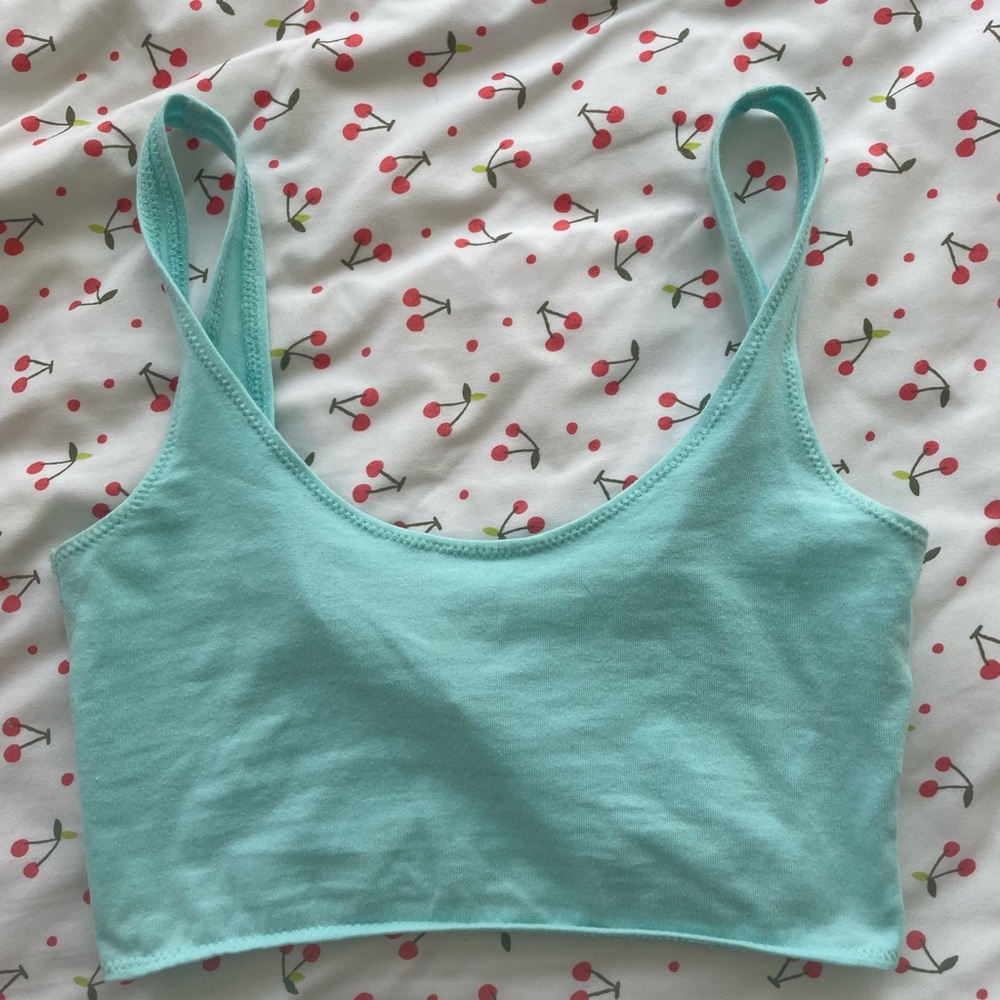 Blue Crop Top